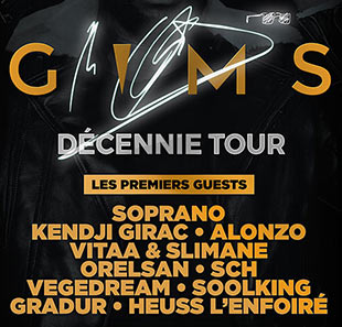 Rap/Hip-hop/Slam GIMS DECENNIE TOUR ST HERBLAIN Rap/Hip-hop/Slam GIMS DECENNIE TOUR ST HERBLAIN